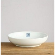 여주도자기 대장금 로얄 오목접시 불고기 샐러드 잡채 화이트 복 그릇