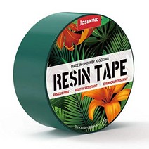 에폭시 몰딩용 joseking 수지 테이프 고온 저항 애완 동물 실리콘 접착 테이프 쉽게 필링 및 잔여물 제거 강 테이블(13939x20 야드amp23939 x20 야드) 녹색, 2인치 x80야드