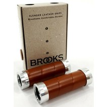 브룩스 Slender 자전거 Lock-On Handlebar 그립 가죽 100mm Honey 브라운