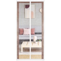 마그네틱 플라이 스크린 도어 전문 70x200 cm 곤충 보호 발코니 문 블랙 플라이 스크린 발코니 문 자기 C, 하얀, 80x210cm