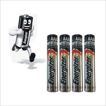 에너자이저 LR61 E96 AAAA 건전지 서피스펜건전지 4알, 4개