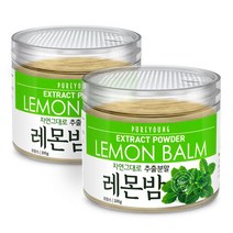 퓨어영 프랑스 레몬밤 추출 가루 분말 100g, 2통