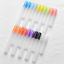 네일오일펜공병 100 개몫 다채로운 지상 유리 향수 스프레이 병 여행 별도 Ottling 청정기 작은 Svample 샘플 바이알, 5ml+pink