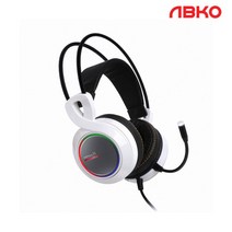 ABKO HACKER B770 버추얼 7.1 진동 RGB (화이트), 1