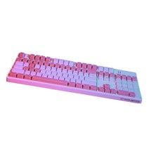 앱코 HACKER K8800 카일 광축 방수 축 크리스탈 키캡 게이밍 키보드(화이트 V2)