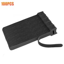 케이블타이 홀더 100Pcs Releasable 케이블 타이 재사용 가능한 나일론 루프 랩 스트랩 스피커 기타 마이크