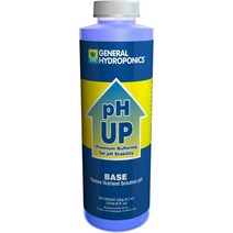 General Hydroponics pH Up 액체 프리미엄 버퍼링 237ml, 일반 수경재배 pH Up
