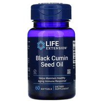 Life Extension 블랙 커민 씨오일 커큐민 Elite 소프트젤 60정