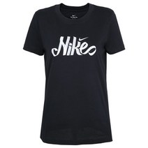 나이키반팔티 FQJ DN6688-010 나이키 여성 드라이 핏 스크립트 트레이닝 반팔 티셔츠