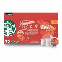 Starbucks 스타벅스 펌킨 스파이스 커피 캡슐 72개입 MSL554, 1set