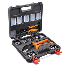 Wirefy 절연 전기 커넥터용 압착 공구 래칫 와이어 압착기 플라이어 터미널 크림퍼, Crimping Tool Set - 11 Pieces