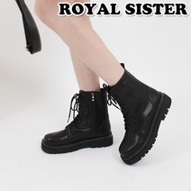 D2S 828 4cm 여성 여자 쿠션 하이탑 신발 구두 단화 플랫 앵클부츠 워커