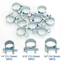 탁상바이스 미니 소형 목공 테이블 미니 클램프 연료 파이프 호스 클립 7mm-17mm 에어 워터 실리콘 옵션, 01 7-9mm