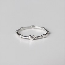 V알뜰rqnRY4598y(Silver925) Heart dot ring_UsEe2073b