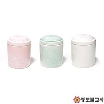 도자기설화보관함 사리함(B)-색상3가지불교양초 제사초 법당초, 백설화