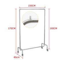 이동식 행거 옷걸이 옷가게 침실 사무실 선반 심플 이케아, A타입150cmx170cm