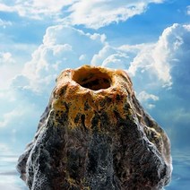 어항 산소공급기 에어스톤 물고기 탱크 경 시뮬레이션 화산 수족관 액세서리 수족관 펌프 용 rockery 통풍기, a