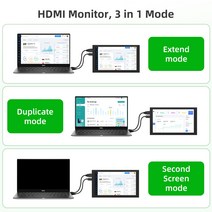 라즈베리 파이 스크린 1024x600 7 인치 미니 IPS 휴대용 HDMI 모니터 정전 식 터치 디스플레이 노트북 바나, 한개옵션0