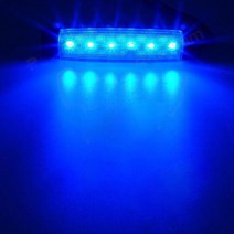 자동차 외부 조명 LED 12V/24V 6 SMD LED 자동 자동차 버스 트럭 트럭 사이드 마커 표시등 낮은 트레일러 후면 경고 램프|자동차 조명 어셈블리|, Blue, 12V
