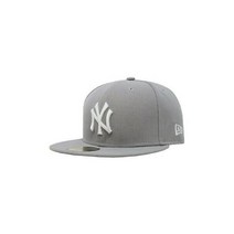 뉴에라 59Fifty 남성 모자 MLB Basic 뉴욕 양키스 Gray Custom Fitted 캡