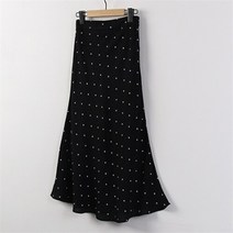 다잇템 여자 땡땡이 후레아 클래식 고무줄 귀여운 롱 치마 (7585784)