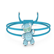 스와로브스키 Teddy 블루 로듐 팔찌 M 5642980