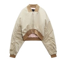 ZARA 새틴 크롭 봄버 재킷 4432834
