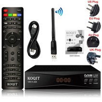 위성 TV 수신기 koqit dvb2ip 스틱 캐스트 h.265 dvb-s2 hevc 수용체 인터넷 디코더 파인더 라이브 미러 스크린 캐스트 biss vu, v5h 와이파이, 영국 플러그