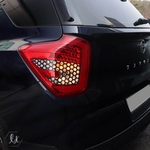 [가오] 티볼리 에어 후미등 브레이크등 타공 테일 램프 포인트 패션 튜닝 랩핑 스티커