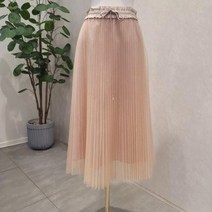 레니본 레니본 _ 플리츠 샤 스커트 RSS1120