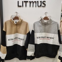 [리트머스] 캐주얼 남녀공용 기모 아노락 티셔츠 LK4TU871