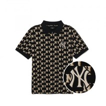 MLB 남성 클래식 모노그램 전판패턴 카라티 NY (Black)