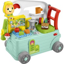 Fisher-Price Laugh & Learn On-the-Go 캠핑카 장난감 밀어서 움직이는 소리 나는 보행기