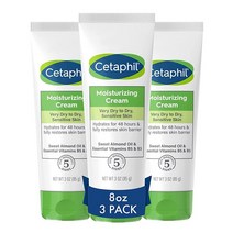 CETAPHIL 바디 모이스처라이저 수분 넘치는 크림 제형 악건성 및 민감한 피부용 논 코메도제닉 무향 85.04ml 3팩