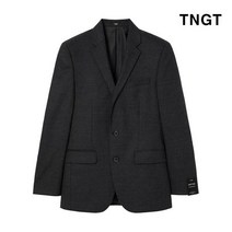 TNGT 다크그레이 데이텀 핏 투톤 울혼방 수트 자켓