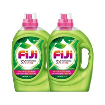 FiJi 피지 3X 파워젤 8종 효소와 3배 강력한 세척력 액체세제 2.2L 용기 일반/드럼 겸용 _ 오리지널 x 2개
