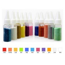 예스통상 슬라임만들기모음전 슬라임DIY재료 반짝이가루 베이스 파츠 비즈 컬러풀베이스, 2000 레인보우 반짝이가루 20g /연두