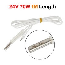 카트리지 히터 가열 튜브 세라믹 헤드 압출기 프린터 고온 단일 종단, 24v 70w 1m 1pc