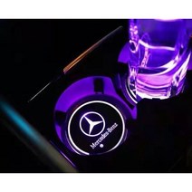 차량용 물병등 차량 분위기공용 LED 컵받침대 실내무드등 7가지색상3가지 색변환 모드, 현대, 1개