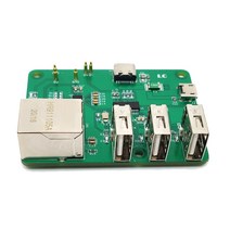 라즈베리 파이 제로 허브 어댑터 3 USB 10 / 100Mbps의 이더넷 인터페이스에 대한 이더넷 확장 보드에 USB, 하나, 초록