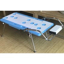 노인 환자 목욕의자 와상 장애인 마비환자 눕는 베드, 블루 디럭스 형, 1개