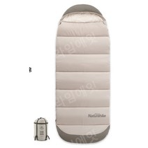 네이처하이크 침낭 캠핑 도구 장비 글램핑 야외 프라임에잇 겨울 두꺼운 경량, B시리즈-모스그린B180(넓은면안감)