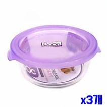 오븐가능 밀폐용기 원형찬기 400ml x3개