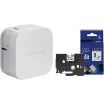 Brother PT-P300BT P-Touch Label Writer 라벨 프린터, 라벨 라이터 + 테이프 TZe-121 + (12mm)