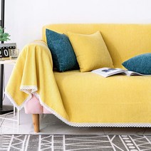 SKANDSALO 사계절 소파 천 커버 덮개 팔걸이없는 1인 2인 3인 쇼파커버 리폼 천갈이, 노랑