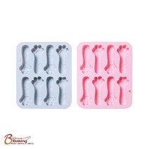 이홈베이킹 실리콘몰드 스틱고양이발바닥8구 랜덤1개, 단품