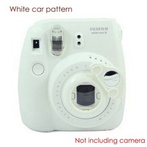 카메라 렌즈 보호 필터 호환용 fujifilm instax mini 7s 8 8+ mini9 kt 클로즈업 즉석 필름 용 자화상 거울 사랑스러운 토끼팬더키티자동차, White Car