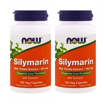 NOW Foods 나우푸드 실리마린 밀크씨슬 150mg 120정 2개
