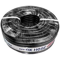 흑편사 호스 13mm 15mm 19mm 25mm X 40M~50M /농업 펌프 동력 물 수도 흑 고압 스프링쿨러 좋은, 19mm*50M, 1롤