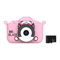 폴라로이드카메라 용디지털 카메라 20MP HD 스크린 32GB 카드가 있는 비디오 2 인치 미니 사진 남아 여아용, 03 X6 Pink 32G